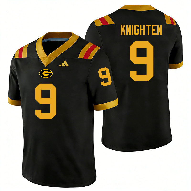Grambling State Tigers #9 Covadis Knighten College Football Jerseys,Uniforms-Black